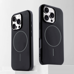 Black iPhone 15 Pro Magnetic TPU Case