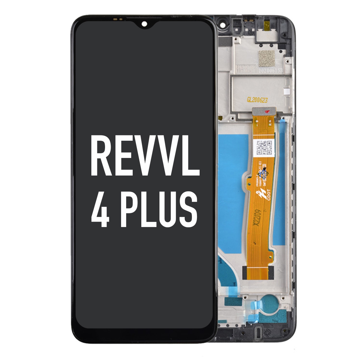 Black LCD Screen Digitizer for Revvl 4 Plus