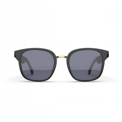  Smart Sunglasses, Polarized Sunglasses with Bluetooth Microphone Speaker for Men&Women, Outdoor/Athletic UV400 Polarized Lenses Anti-Blue Light and Voice Control - Black
