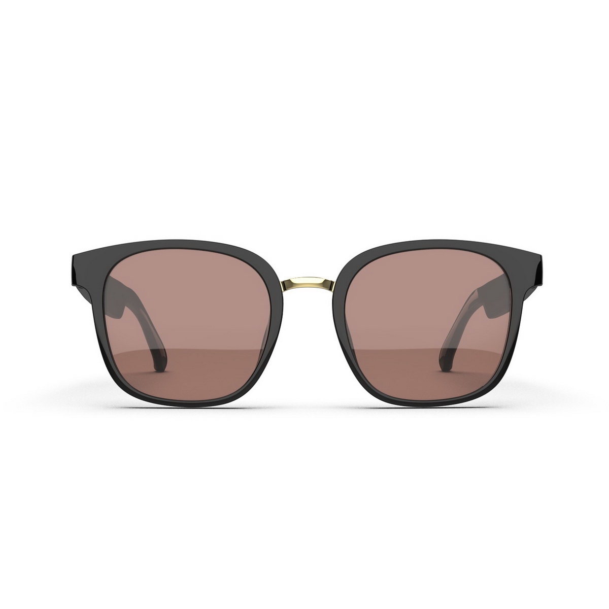 Smart Sunglasses, Polarized Sunglasses with Bluetooth Microphone Speaker for Men&Women, Outdoor/Athletic UV400 Polarized Lenses Anti-Blue Light and Voice Control - Brown