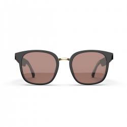  Smart Sunglasses, Polarized Sunglasses with Bluetooth Microphone Speaker for Men&Women, Outdoor/Athletic UV400 Polarized Lenses Anti-Blue Light and Voice Control - Brown