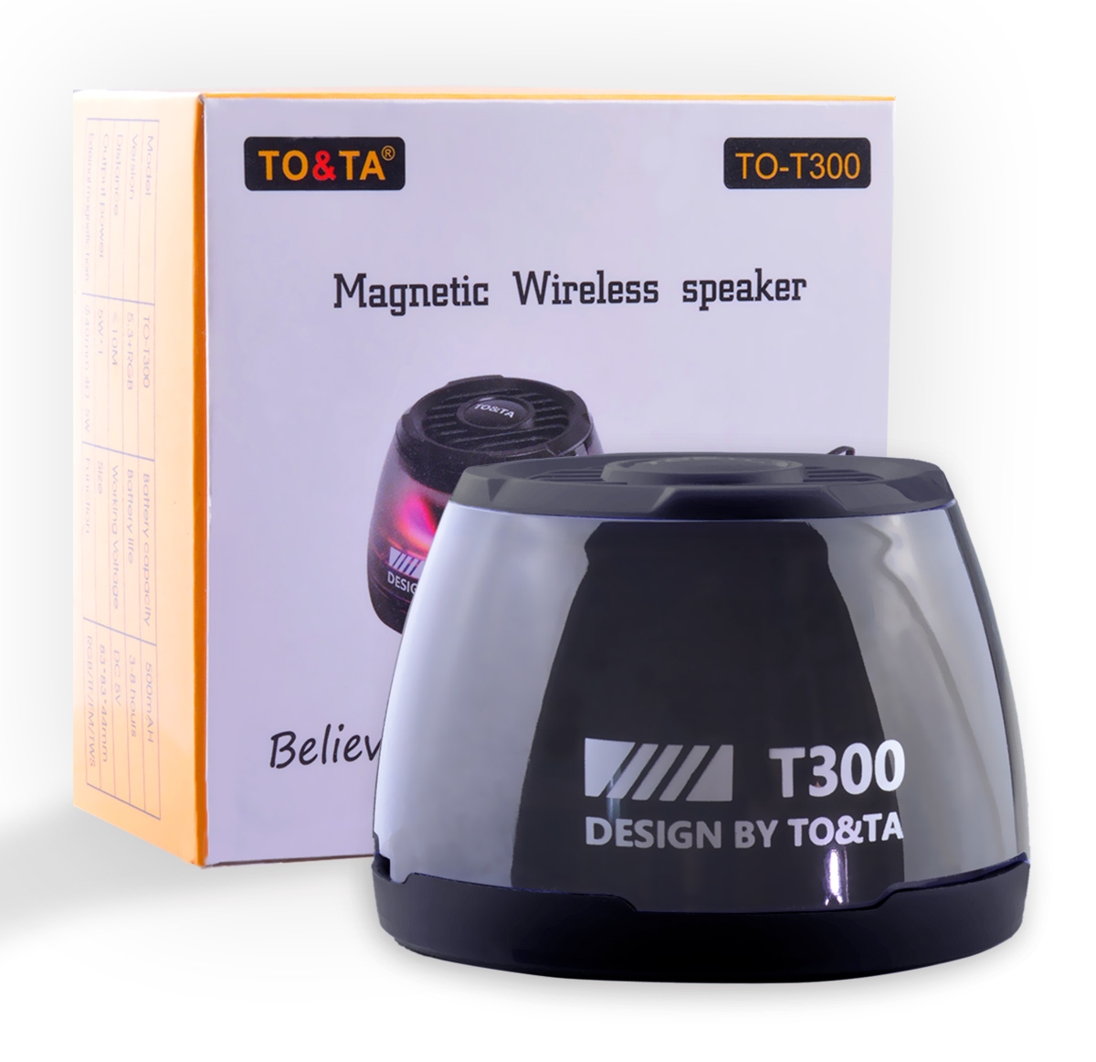 black Bluetooth speaker