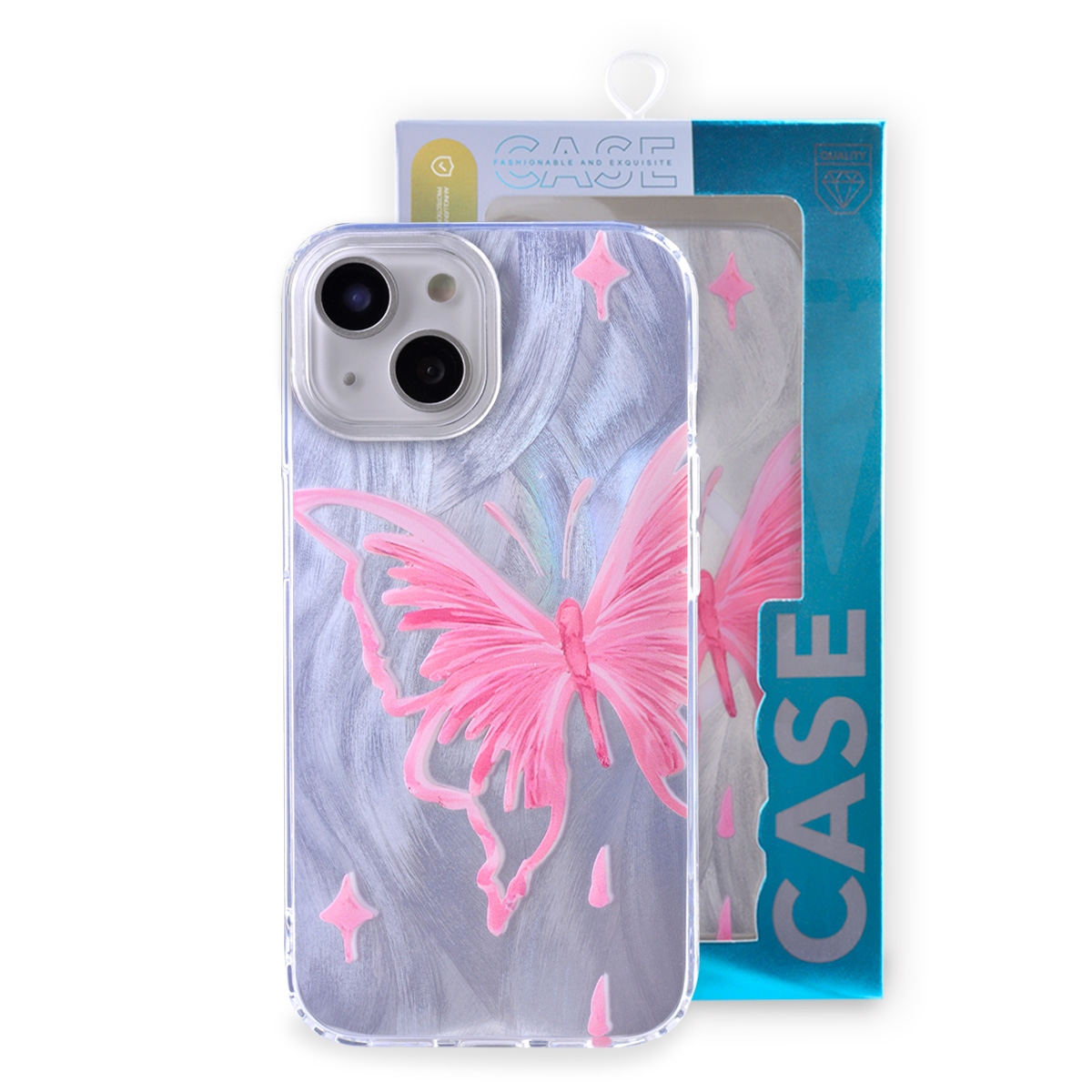 iPhone 15 Plus butterfly case