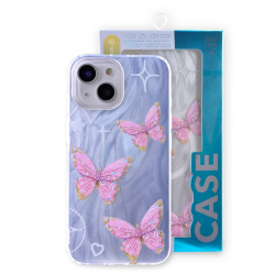 iPhone 15 Plus triple butterfly case