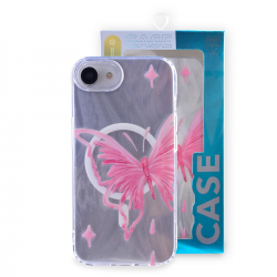 Pink butterfly case for iPhone 16e