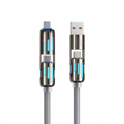 gray multi use charger cable