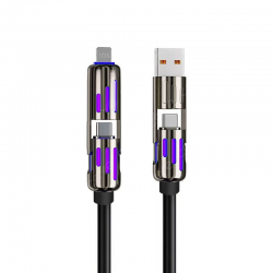 black usb multi charger adapter cable