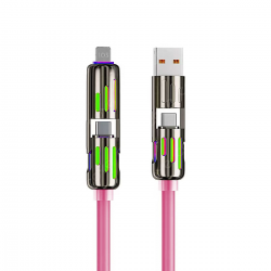 pink multi tip charger cable