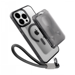 MagSafe phone case with card holder and lanyard