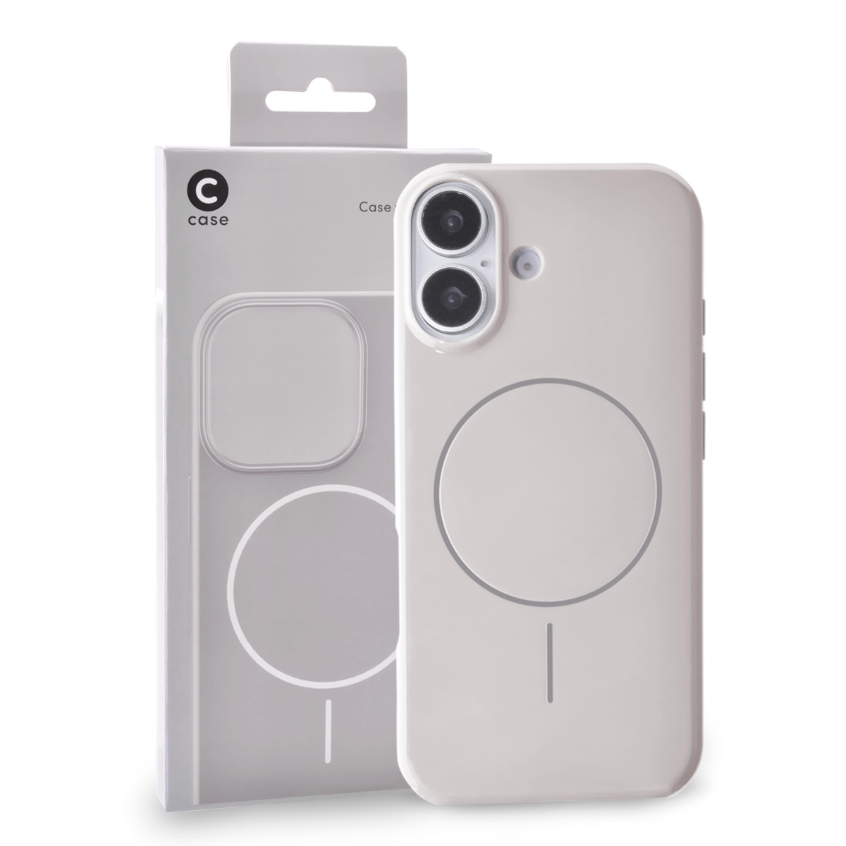 iPhone 17 White Silicone Magnetic Case