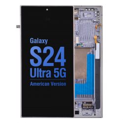  OLED Screen Digitizer Assembly with Frame for Samsung Galaxy S24 Ultra 5G S928 (for America Version)(Aftermarket) - Titanium Gray/ Titanium Violet