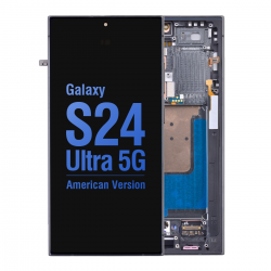  OLED Screen Digitizer Assembly with Frame for Samsung Galaxy S24 Ultra 5G S928 (for America Version)(Aftermarket) - Titanium Black