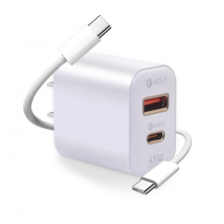 45w usb-c fast charging wall charger