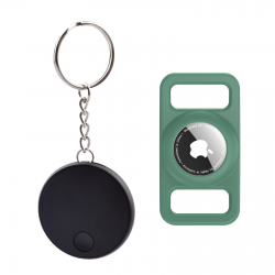  Apple Findmy Certified Anti-Lost Device with Green Pet Silicone Cover