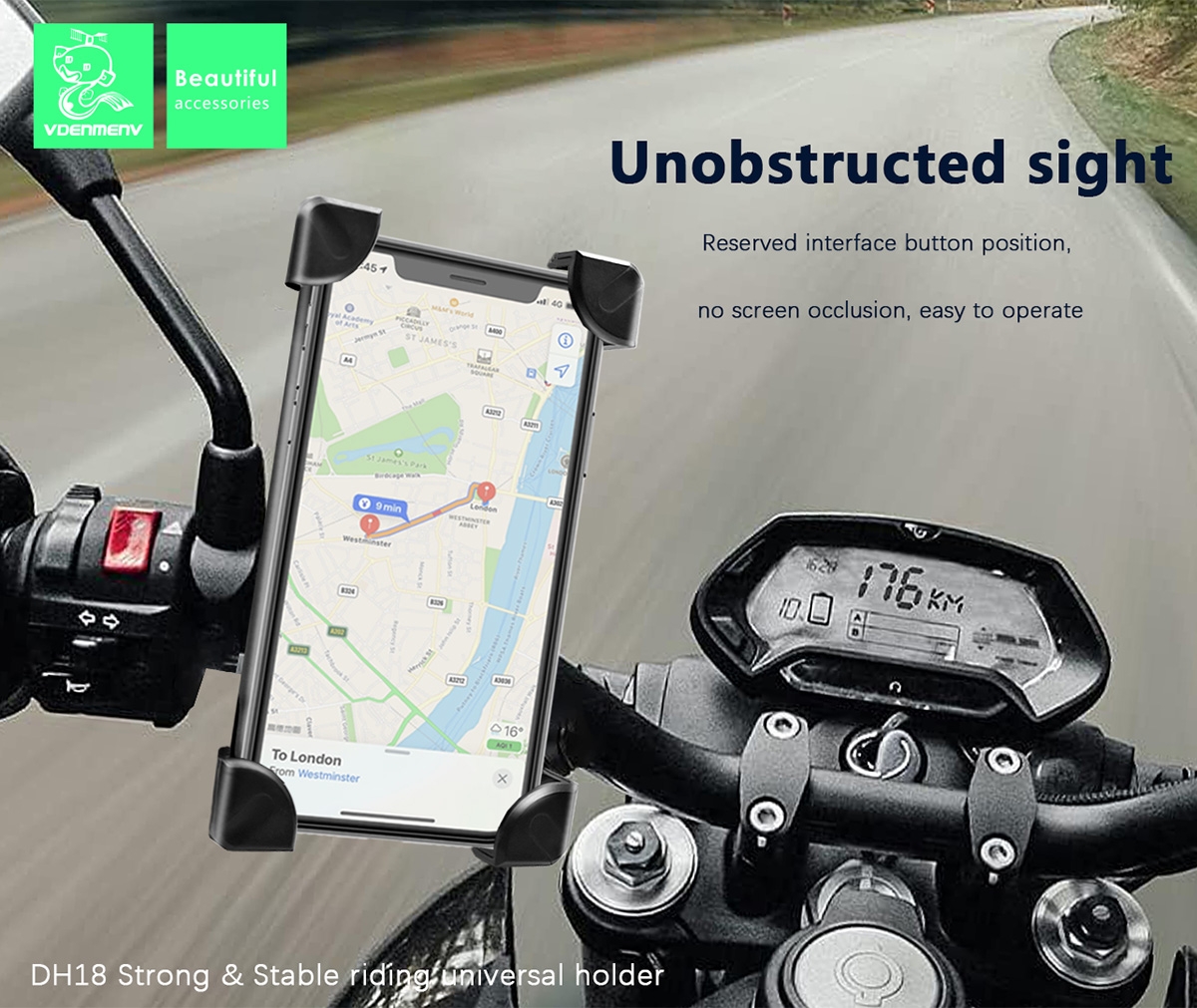 motorcycle bicycle phone holder