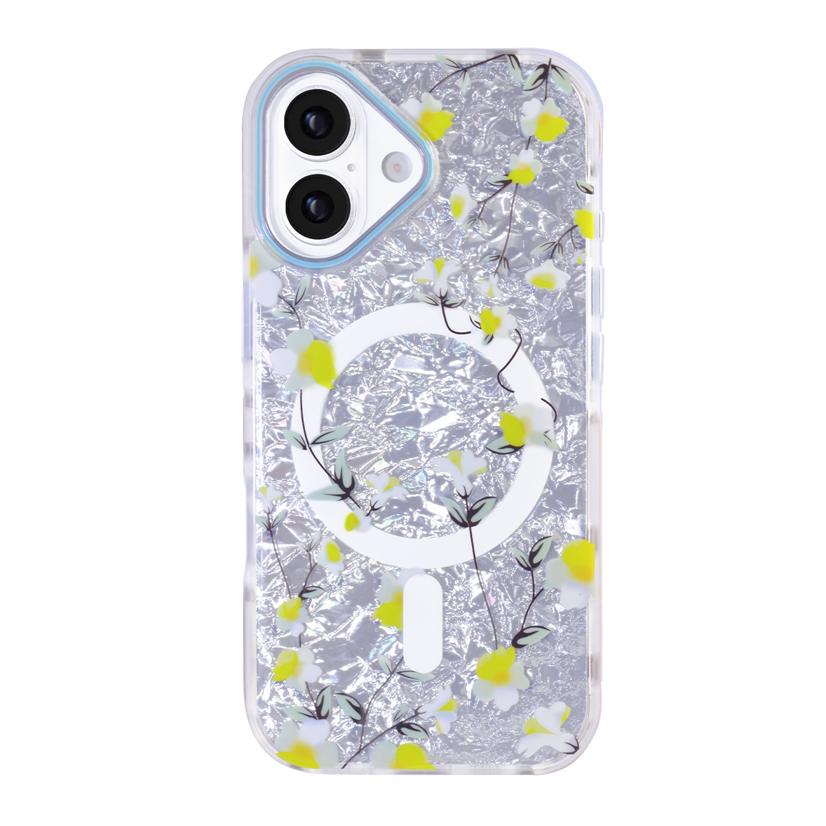 iphone 16 magsafe floral case white