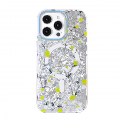 iphone 16 pro magsafe floral case white