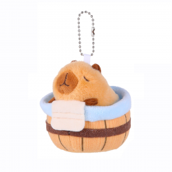 cute capybara doll keychain