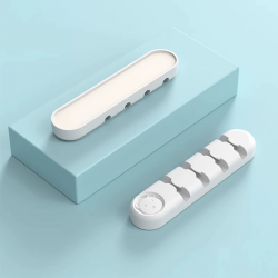 desk cable organizer white