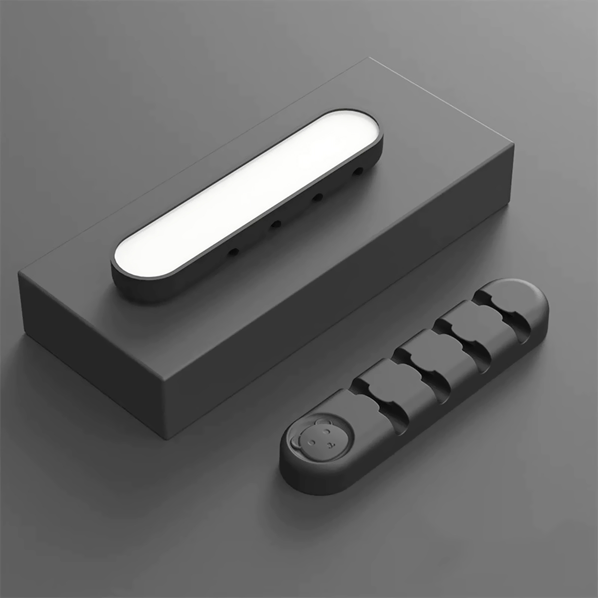 desk cable organizer black
