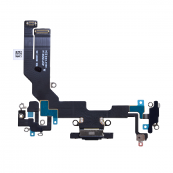  Charging Port with Flex Cable for iPhone 16e - Black