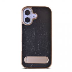 iPhone 17 Leather Case with Built-in Stand  