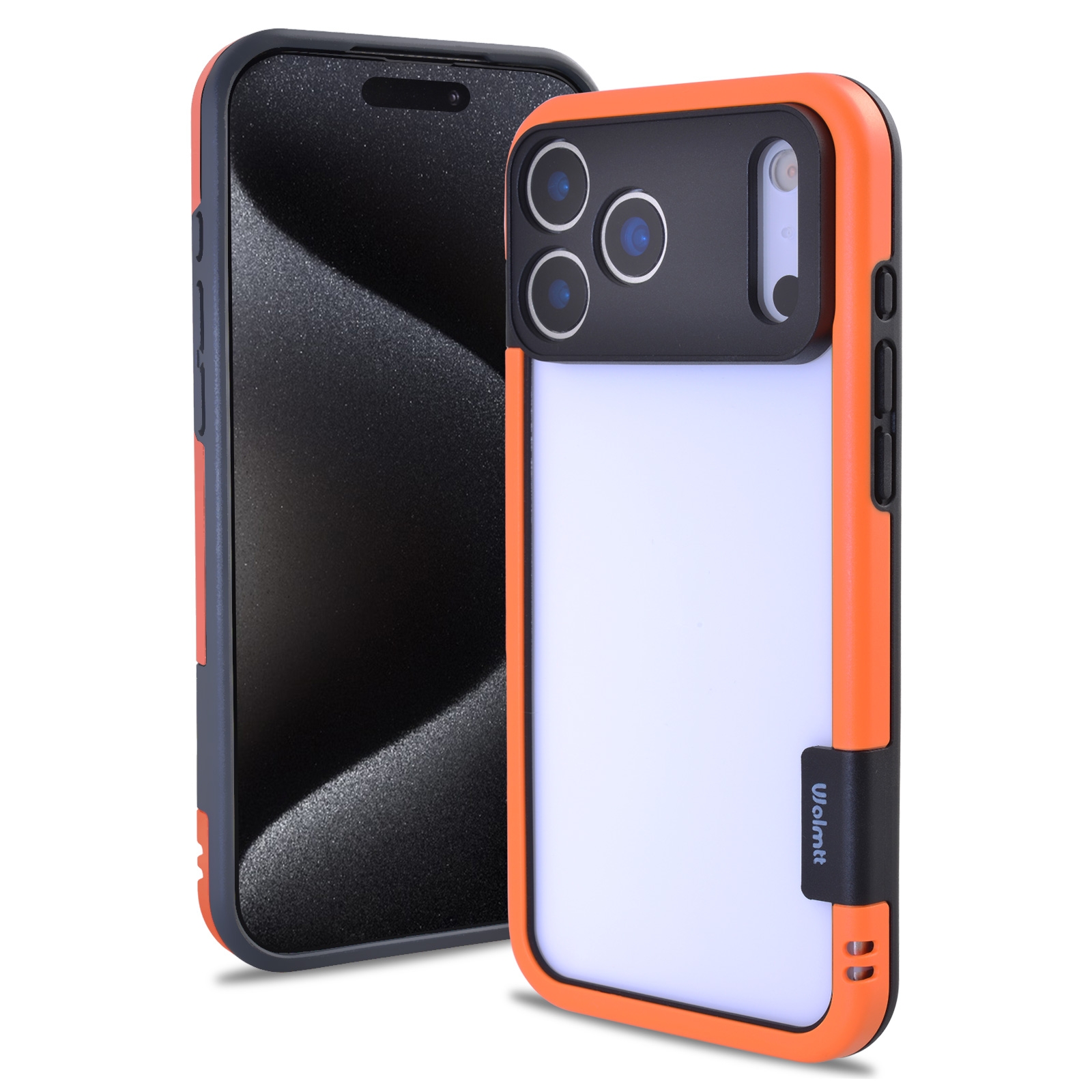 iPhone 17 Pro Color Frame Case Orange TPU PC Hybrid