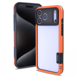 iPhone 17 Pro Color Frame Case Orange TPU PC Hybrid