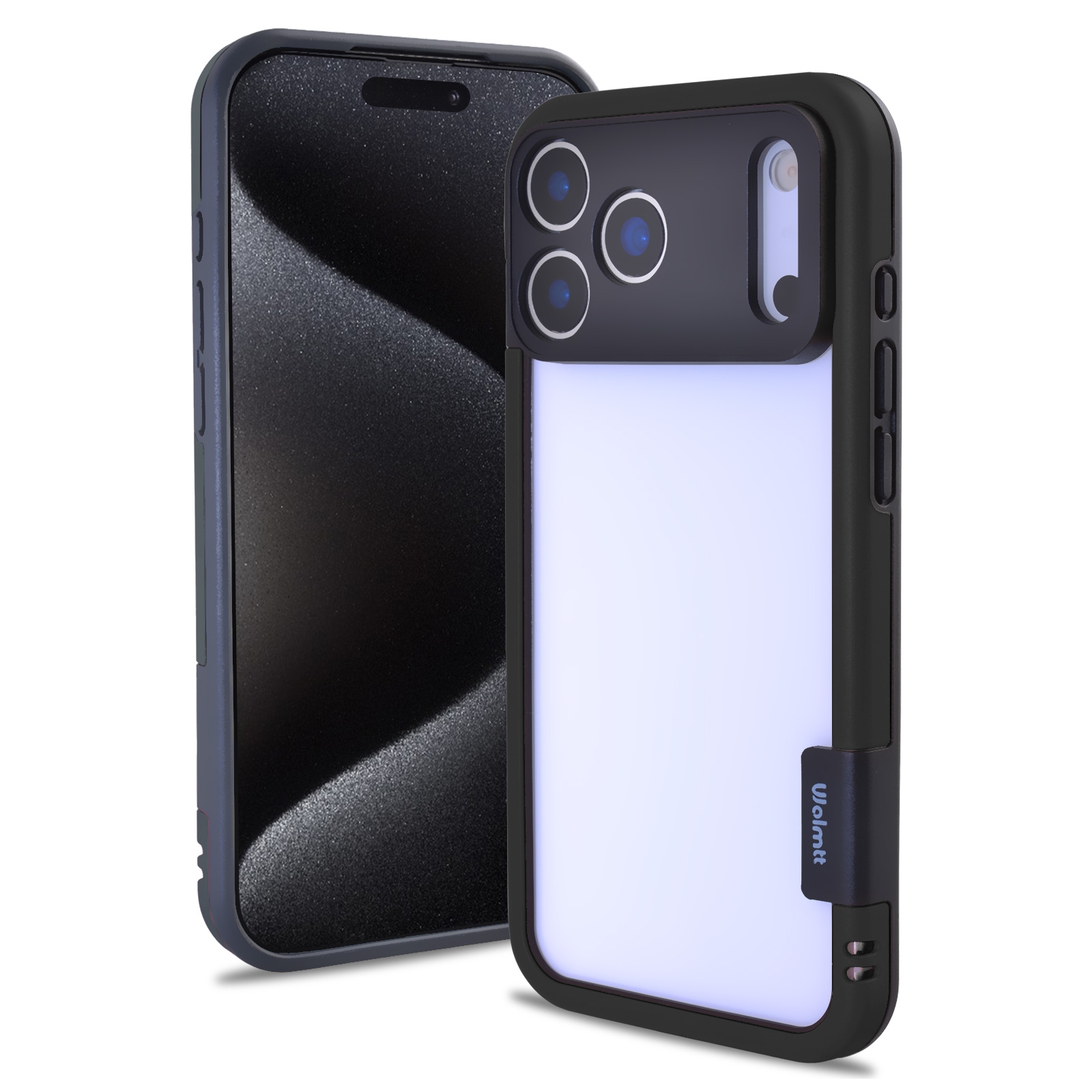 iPhone 17 Pro Max Color Frame Case Black TPU PC Hybrid