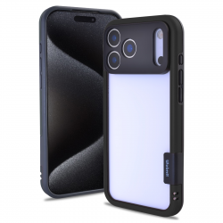 iPhone 17 Pro Max Color Frame Case Black TPU PC Hybrid