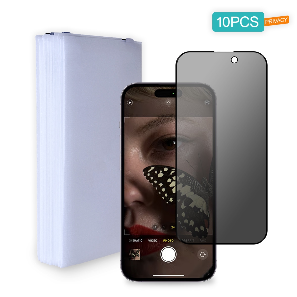 iPhone 14 Pro Max privacy screen protector wholesale 10 pack