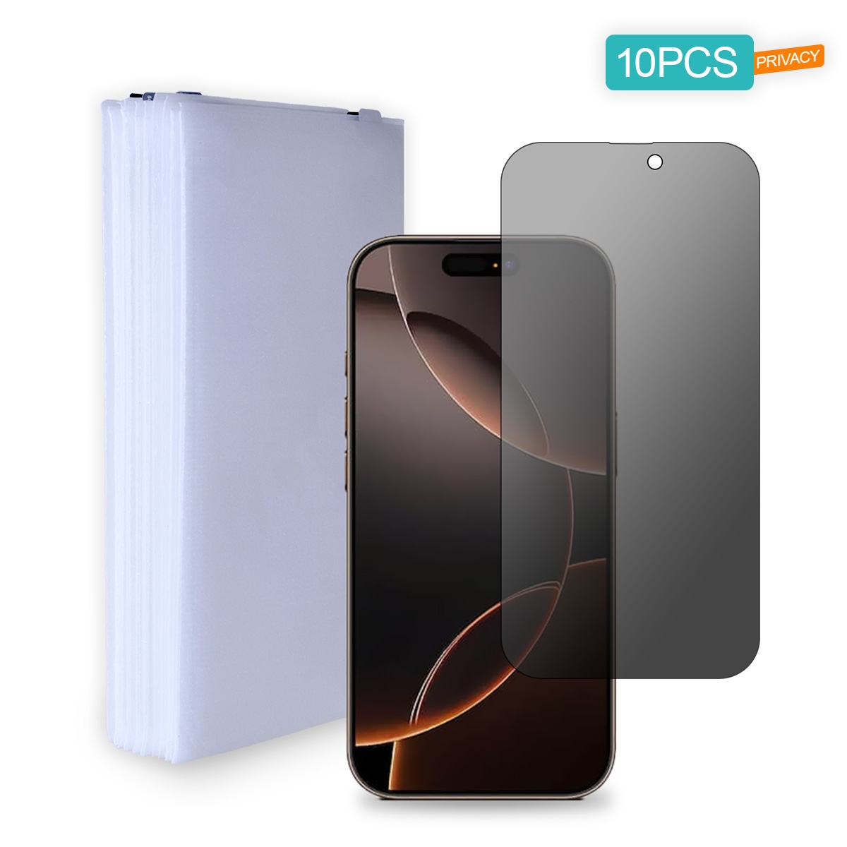 iPhone 16 Pro Max privacy screen protector wholesale 10 pack