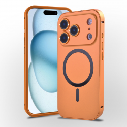 MagSafe Aluminum iPhone 17 Pro Case Orange Lens Protection