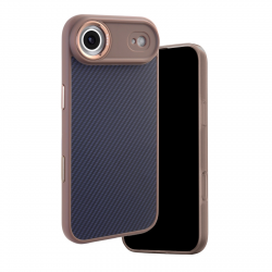 Brown iPhone  Air Carbon Fiber MagSafe Case Back Panel, Carbon Fiber Texture