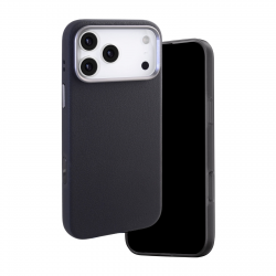  iPhone 17 Pro Max Magnetic Leather Case - Black