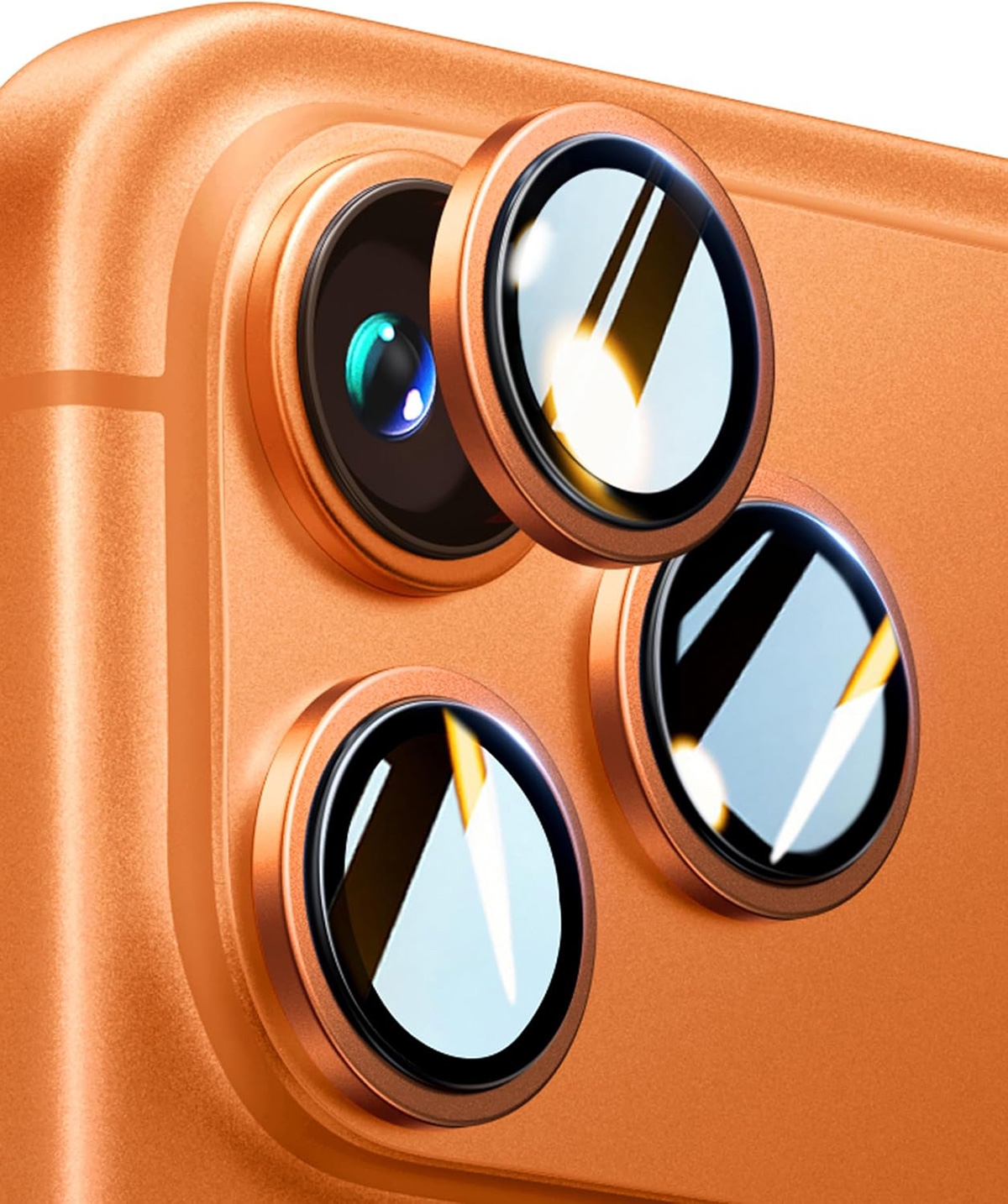 Orange pro plus camera protector iphone 17 pro max