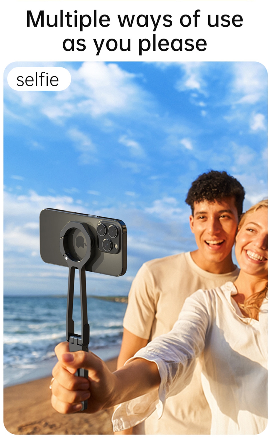 lightweight magnetic selfie tripod