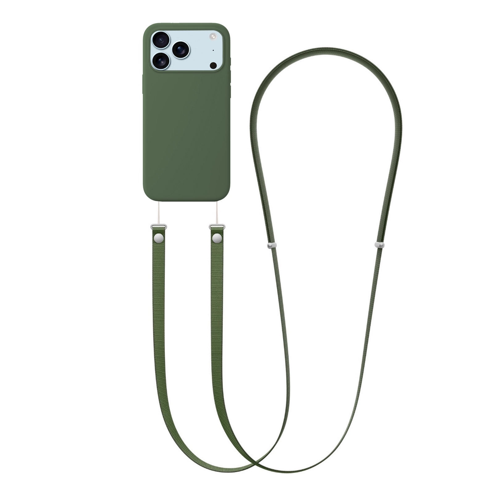 magnetic phone lanyard dark green