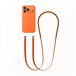 magnetic phone lanyard orange