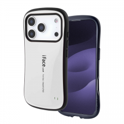  Protective Glossy Case for iPhone 17 Pro Cushioned Curved Edge Design White