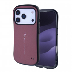 Protective Matte Case for iPhone 17 Pro Cushioned Curved Edge Design Deep, Red Protective Matte Case for iPhone 17 Pro Cushioned Curved Edge Design Deep, Red