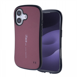  Protective Matte Case for iPhone 17 Cushioned Curved Edge Design Deep, Red