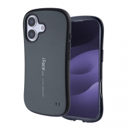  Protective Matte Case for iPhone 17 Cushioned Curved Edge Design Deep, Gray