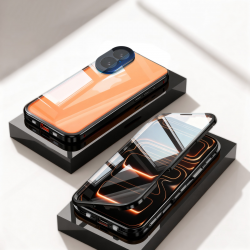 iPhone 17 Aluminum Alloy Phone Case - Double-Sided HD Lens Protection, Black iPhone 17 Aluminum Alloy Phone Case - Double-Sided HD Lens Protection, Black