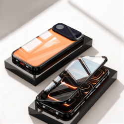 iPhone Air Aluminum Alloy Phone Case - Double-Sided HD Lens Protection, Black iPhone Air Aluminum Alloy Phone Case - Double-Sided HD Lens Protection, Black