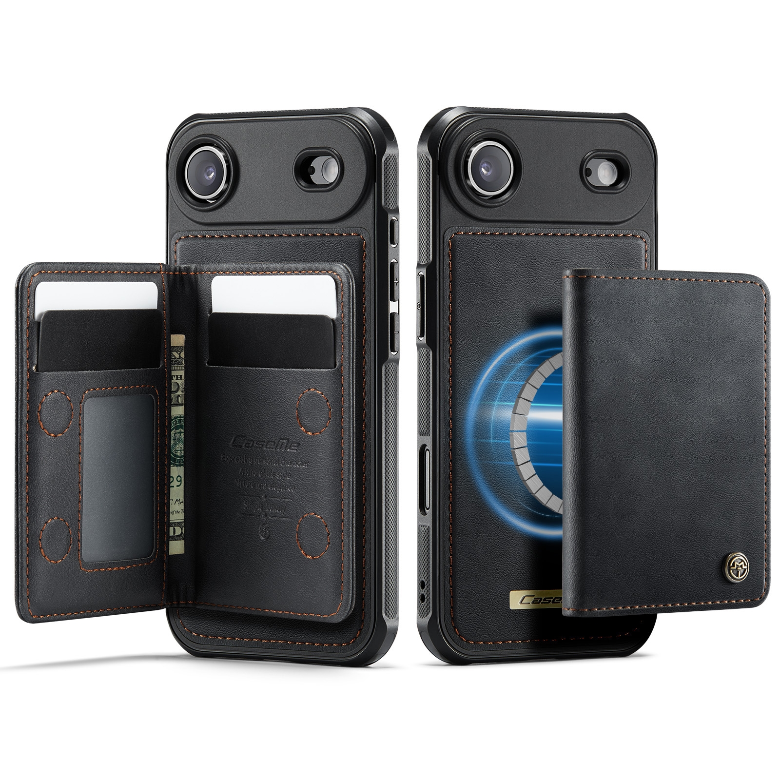 iPhone Air Magnetic Case with Card Holders, Black