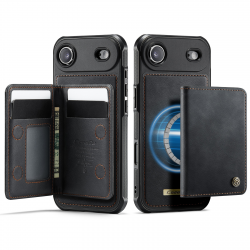iPhone Air Magnetic Case with Card Holders, Black iPhone Air Magnetic Case with Card Holders, Black