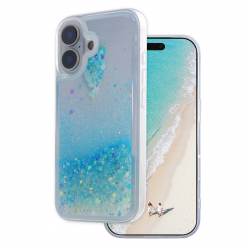  iPhone 17 Glow Liquid Case, Light Blue