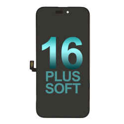  Soft OLED Screen Digitizer Assembly with Portable IC for iPhone 16 Plus (Aftermarket Plus)