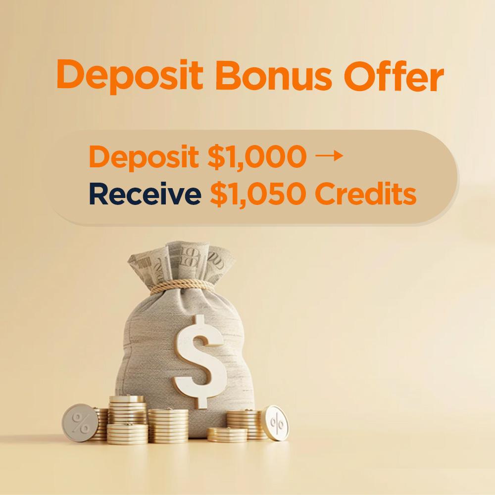 get extra $50 on $1050 deposit